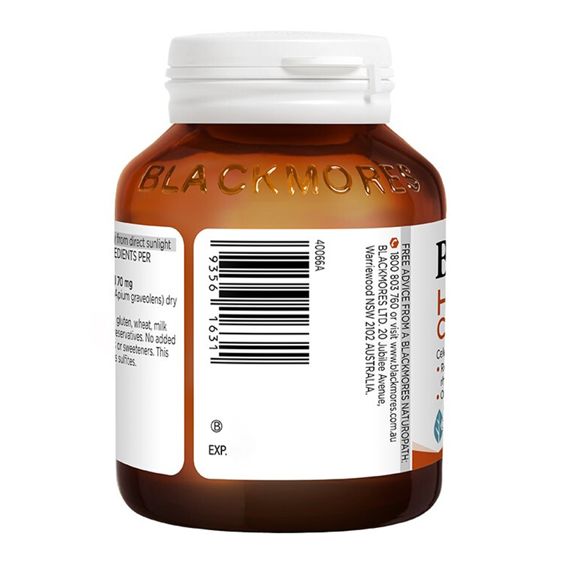 澳佳宝(BLACKMORES)西芹籽芹菜籽精华胶囊40粒/瓶装 高浓度7000mg 膳食营养补充剂高清大图
