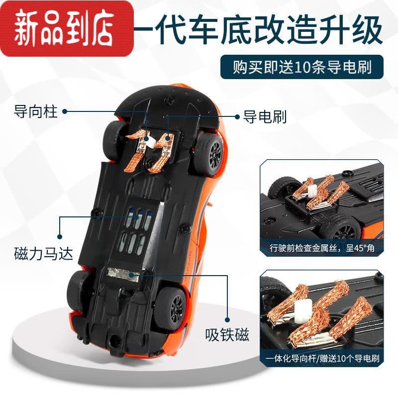 真智力双人竞速路轨道赛车跑道小火车男孩玩具滑道儿童男童遥控汽车8岁6 5米升级赛道[红蓝赛车 带车灯]彩盒 [四遥控]电图片