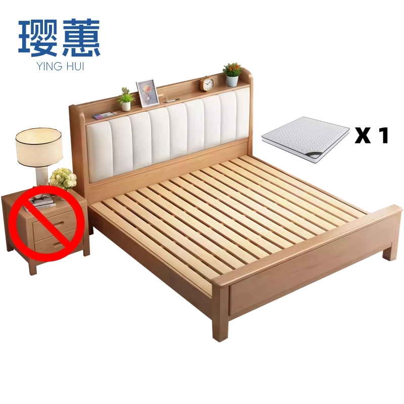 璎蕙 气压床+床头柜1.5m 套高清大图