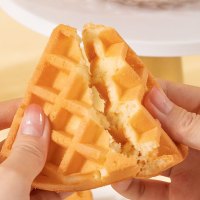 满格华夫无蔗糖华夫饼健康营养早餐代餐面包休闲糕点心360g/箱*3箱