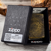 之宝Zippo打火机 原装正品加厚铠甲手工雕刻无规则刀痕 熏黑仿古做旧 岁月痕迹 纯爷们手作男士芝宝