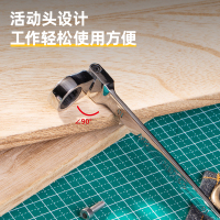 得力(deli)活动头棘轮两用快速扳手 可旋转梅花开口呆梅扳手