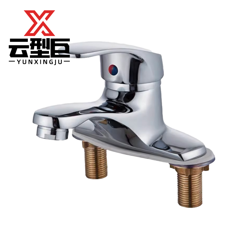 云型巨 混水阀 台盆卫生间老式混水阀洗手洗脸龙头 双孔 单位:个高清大图