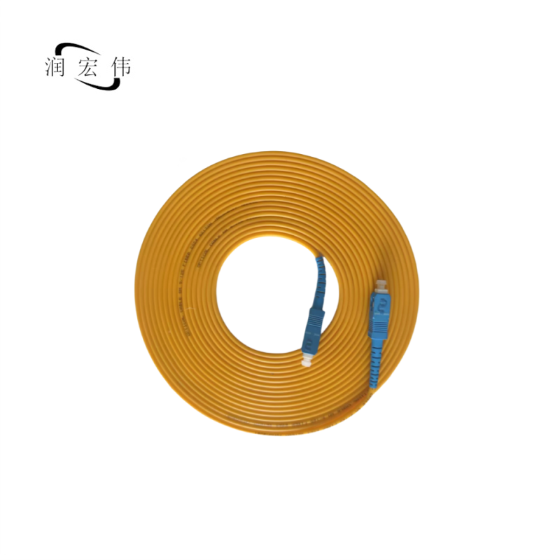 润宏伟 低烟无卤 光纤跳线 尾纤 SC-SC-30m 条高清大图