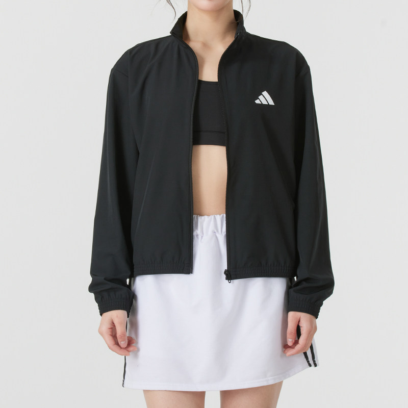 Adidas阿迪达斯夹克女装新款简约运动服时尚潮流休闲外套高清大图
