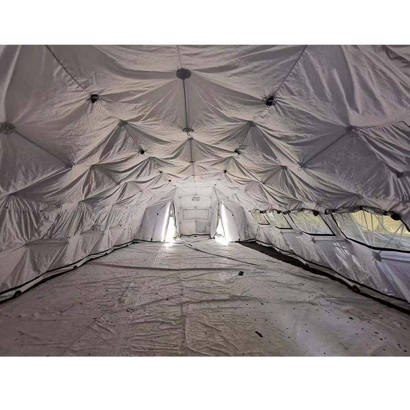 将鹰 60㎡网架指挥帐篷60平米户外训练卫生指挥帐篷 JY-033S-60高清大图