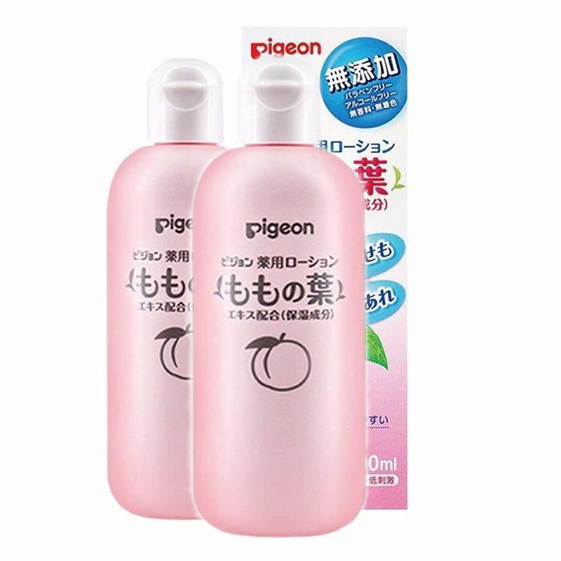 2瓶装-原装进口日本Pigeon贝亲桃子水痱子水200ml/瓶2-6岁