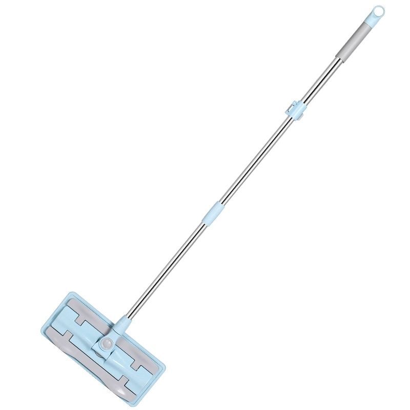 米创平板夹布拖把夹固式平拖夹毛巾拖把加粗加厚不锈钢拖把一个拖把