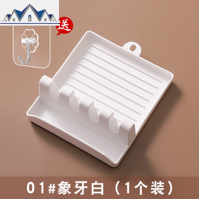 厨房锅铲架锅盖收纳置物托创意家用多功能落地塑料铲子筷子汤勺座 三维工匠收纳层架高清大图