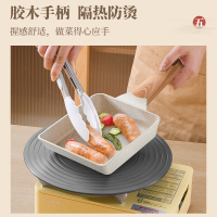 荣事达(Royalstar)平底锅不粘锅18cm白色小煎锅日式玉子烧易清洗 煎饺煎鸡蛋煎饼燃气电磁炉通用RA122204
