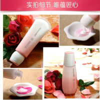 韩后玫瑰精油亮肤珍贵礼盒(洁面乳100g+精华水120ml+精华乳100ml)