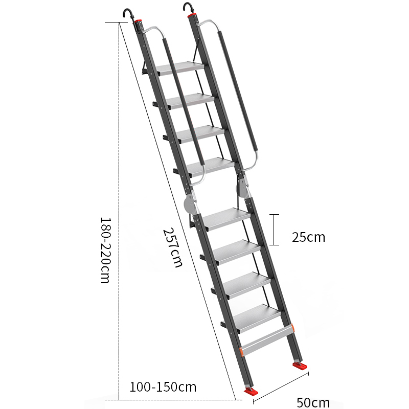 鑫木樽折叠梯50*150*257cm个高清大图