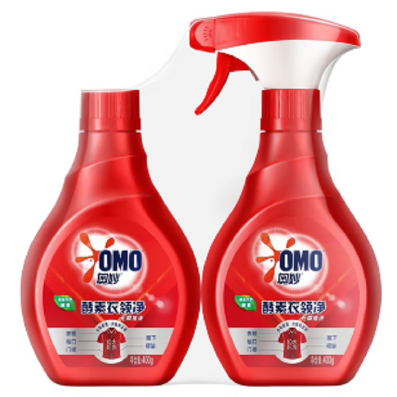 奥妙酵素衣领净 强力去污 衣领助洗剂(400gx2瓶)1组