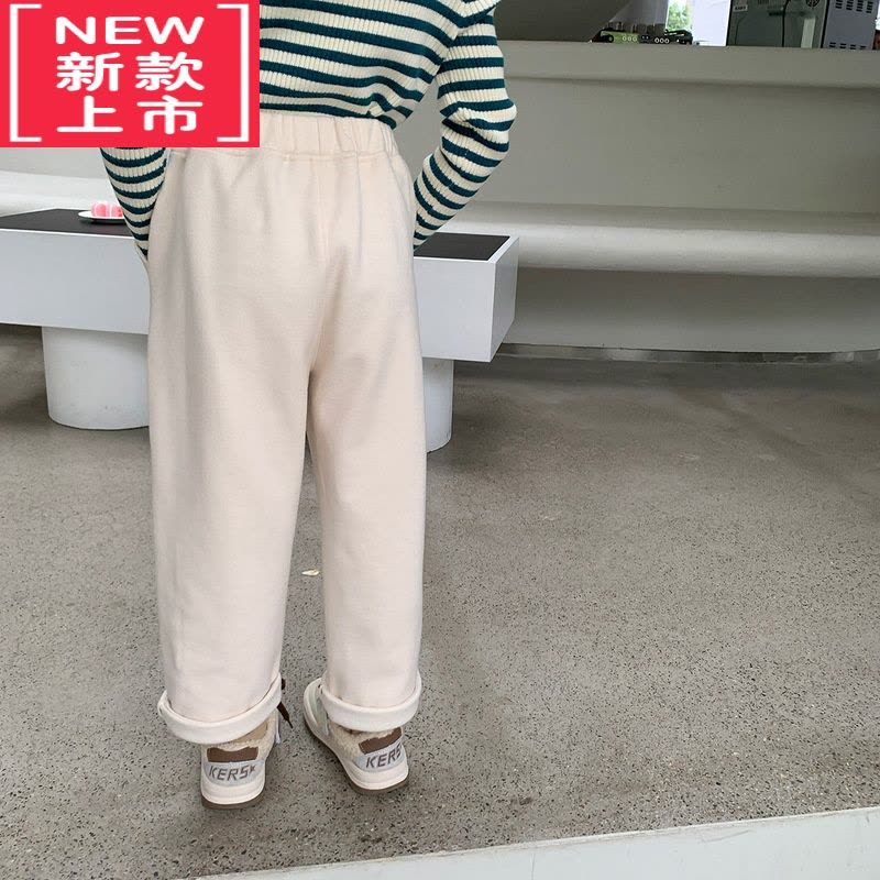 可莉允童装女童休闲裤2022新款冬装儿童裤子女宝宝时髦保暖长裤小保暖裤图片