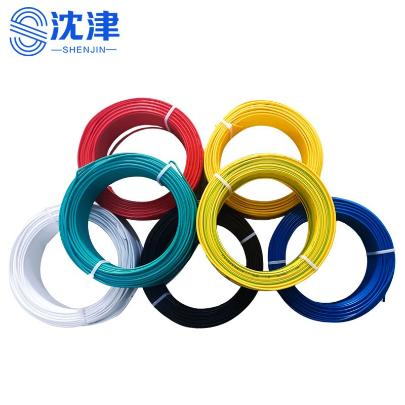 沈津 铜芯软电线 ZR-BVR-4mm²(100米) /捆 (颜色可备注)高清大图