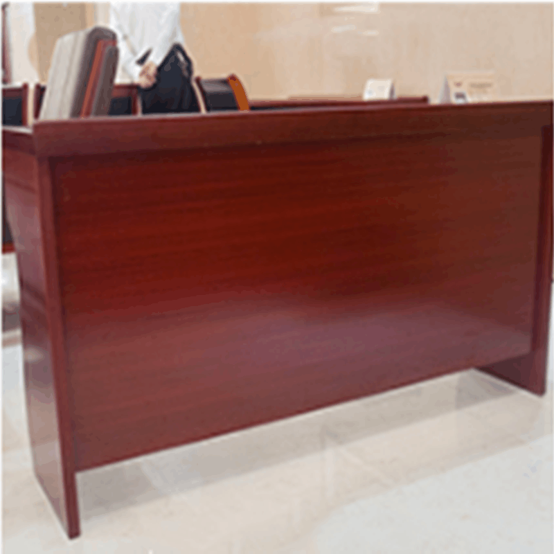 榭邦 xb-1512会议桌办公培训桌双人木皮油漆条形桌学生课桌图片