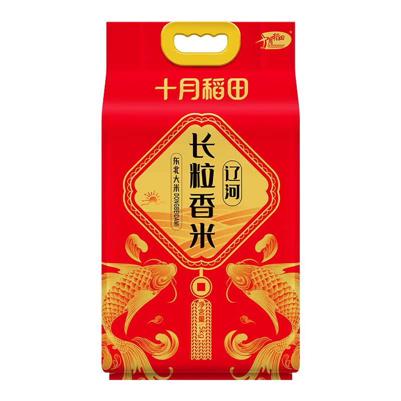 十月稻田(SHIYUEDAOTIAN)年年有余 辽河长粒香大米 东北大米 5kg