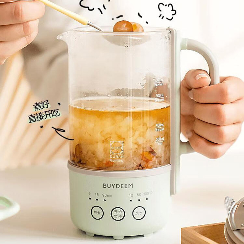北鼎养生壶0.6L多功能保温壶玻璃壶煮茶器K32(颜色随机)高清大图
