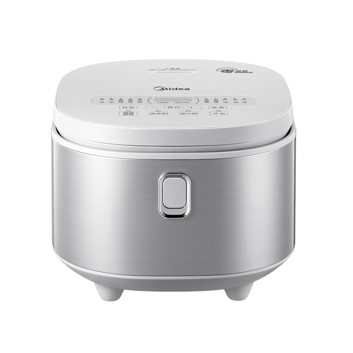 美的(Midea)电饭煲0涂层电饭锅4升316L不锈钢内胆3-4人家用多功能无涂层微压智能预约 MB-RE476S