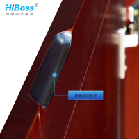 HiBoss 办公文件柜木质油漆书柜贴实木皮组合资料柜办公柜