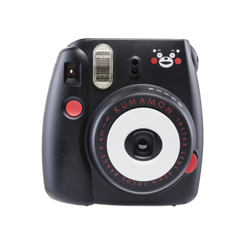 富士(FUJIFILM)INSTAX 一次成像相机立拍立得 mini8 熊本熊套装 黑色 (含10张相纸)