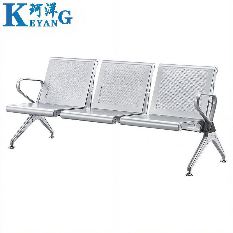 珂洋 不锈钢等候椅 三人位 张高清大图