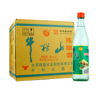 牛栏山白瓶陈酿酒 42度白牛二 浓香风格固液法 500ml*12瓶 整箱装