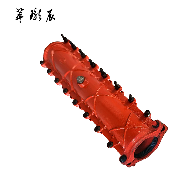 萃珑辰 球墨铸铁加长堵漏器(包铸铁管)DN150*1000 个高清大图