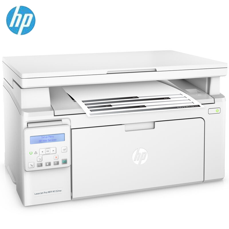 惠普laserjetpromfpm132nw无线黑白激光打印一体机保修延长2个月