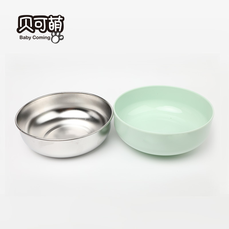 贝可萌 304材质不锈钢内碗隔热防烫耐摔耐用儿童汤碗