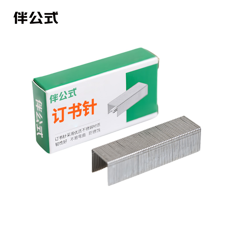 伴公式B1218 23/15 1000枚/盒 订书钉 10.00 盒/包 (计价单位:包) 银色高清大图