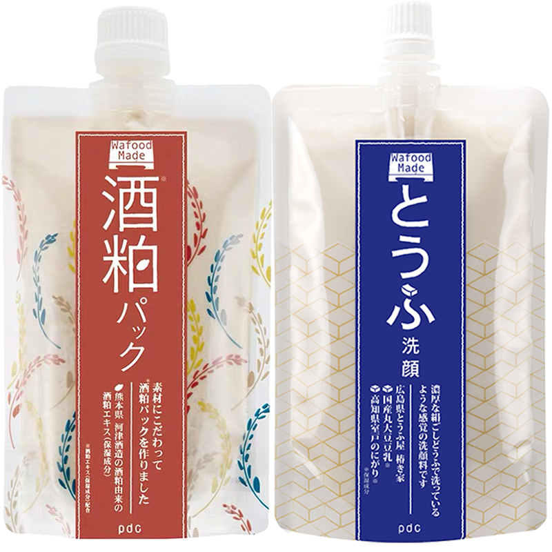 [明星同款]pdc 碧迪皙 wafood made 酒粕面膜170g/包搭豆腐洗面奶170g