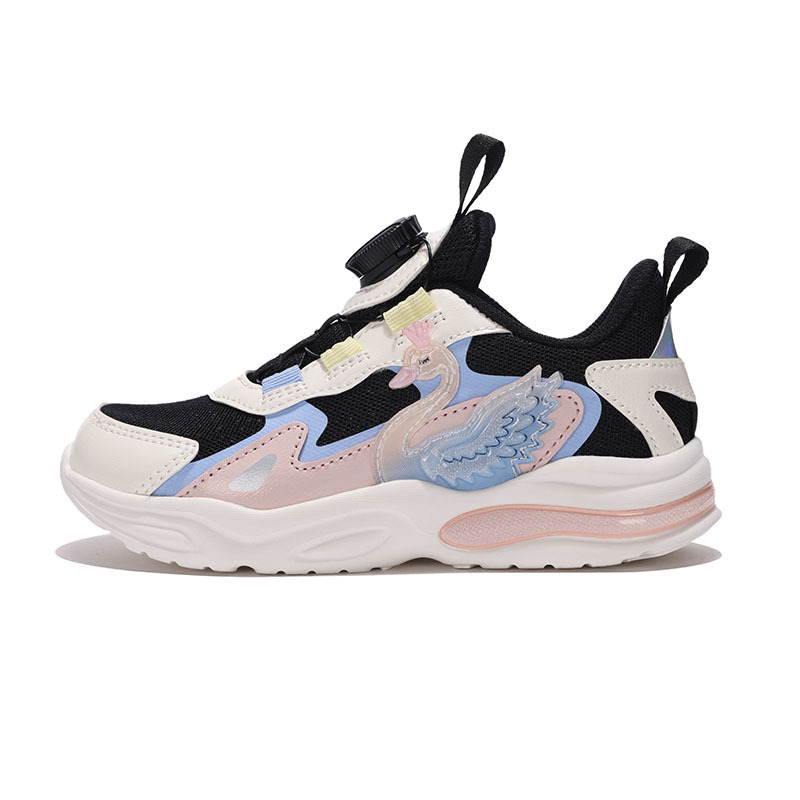 ponykids休闲系列黑色运动鞋中童女童234k1md60pk