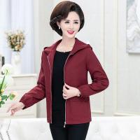 情娇婷(QINGJIAOTING)秋季外套中年妈妈2021新款夹克40岁50中老年女装春秋薄款气质上衣