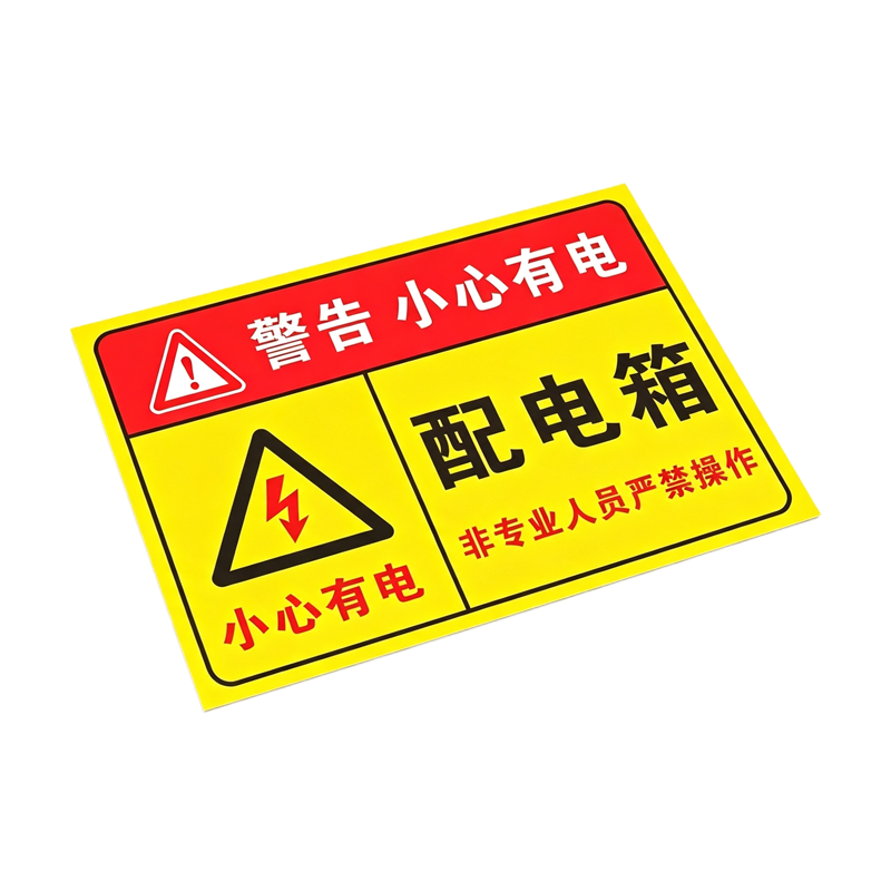 伽隽 警示标识贴 配电箱20*30cm 张高清大图