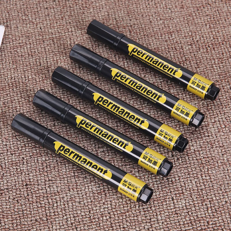 晨光(M&G)可加墨记号笔单头APM26302黑高清大图