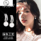 珍珠耳环女气质简约纯银耳钉短款吊坠时尚网红耳坠2019新款潮耳饰 JiMi