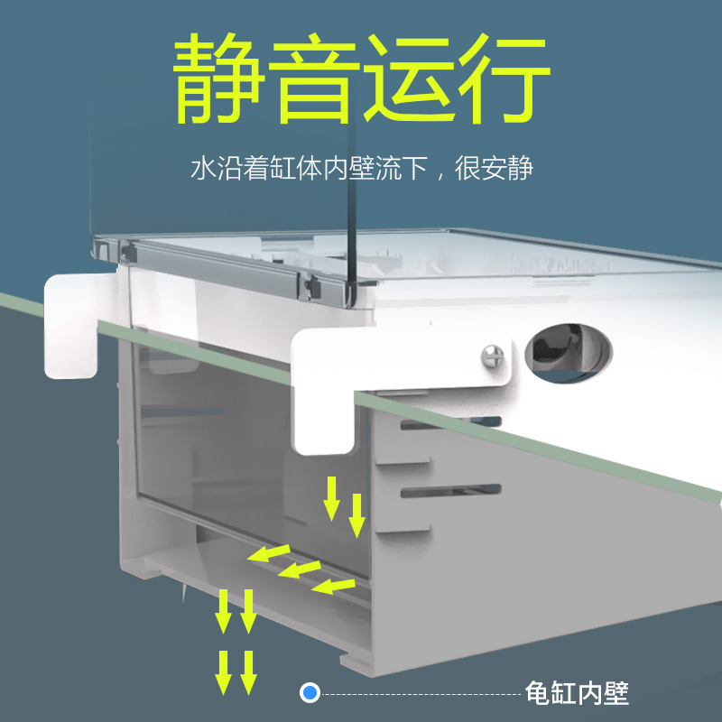 小型鱼缸乌龟龟缸过滤器低水位免换水浅水净水过滤盒大型家用自制高清大图