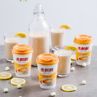 香飘飘奶茶 经典椰果原味 便携式三连杯80g*3 杯装休闲冲饮品奶茶粉