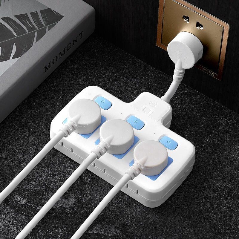 安全门 办公插座转换器床头小夜灯usb插座多功能多孔插头带线转换器