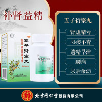 同仁堂 五子衍宗丸 60g 阳痿不育遗精早泄尿后余沥腰痛男性肾虚男科用药丸剂:阴阳两虚综合补肾1盒五子+肾宝片45片1盒
