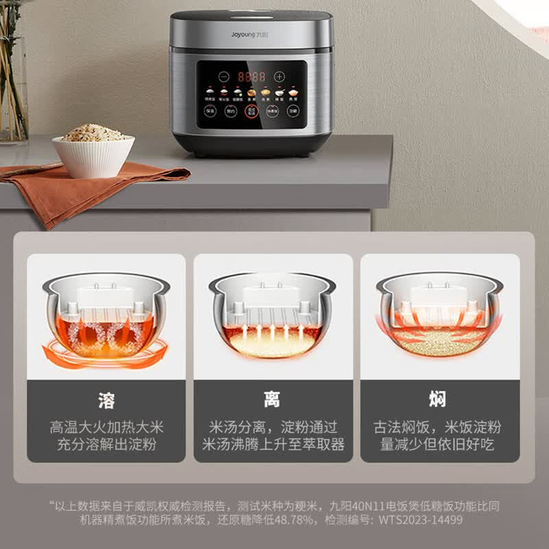 九阳(Joyoung) 零涂层电饭煲 40N11 4L ZGZC