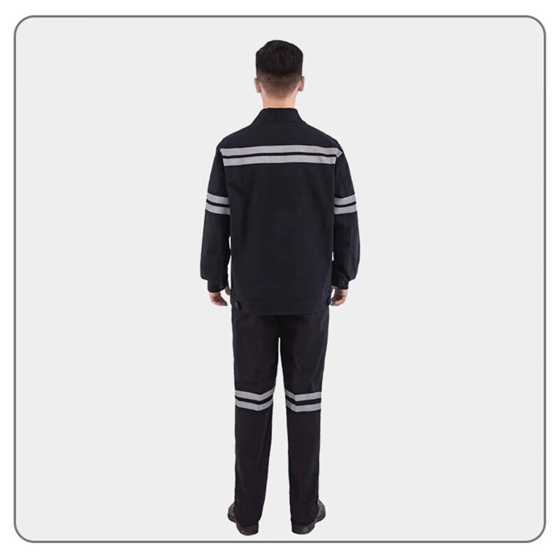伪装师 矿工工作服套装纯棉煤矿井下劳保工作服带反光条防烫耐磨矿工服4XL码 4XL(190)高清大图