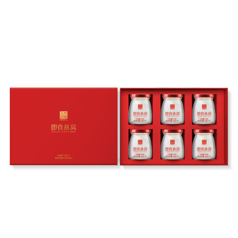 东阿阿胶 冰糖燕窝即食70g*6瓶即食燕窝燕盏礼盒孕妇营养品