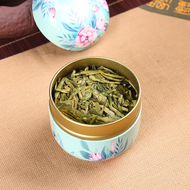 源御露新茶明前绿茶豆香春茶浓香型龙井茶小铁罐散50g
