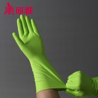 美丽雅 家务手套韧性厚实拉伸性好防滑防水丁腈耐用手套中号 1双入