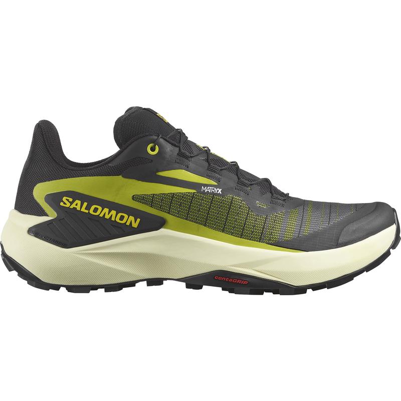 SALOMON Genesis Trail 正品户外跑鞋男2024上新时尚潮流低帮系带 Black_-_Sulphur_Spring_-_Trans 44