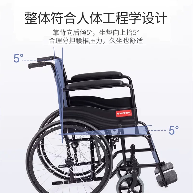 手动轮椅车/H051/新版高清大图