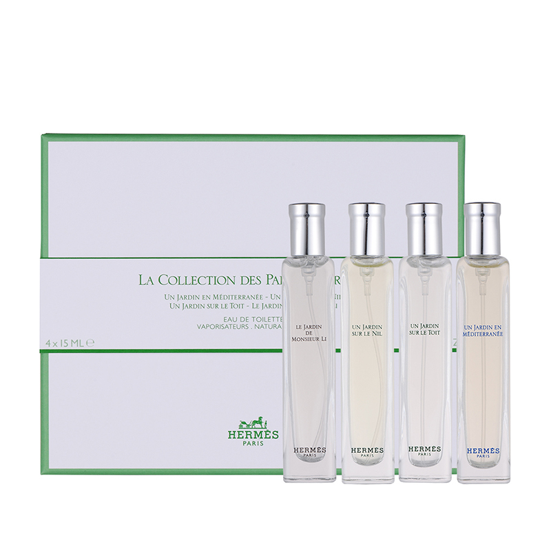 爱马仕 Hermes 香氛套装 礼盒hermes 爱马仕花园香氛香水套装15mlx4花果香调 尼罗河花园 李先生花园 巴黎花园 地中海花园 价格图片品牌报价 苏宁易购雅娜购香港启德免税海外旗舰店