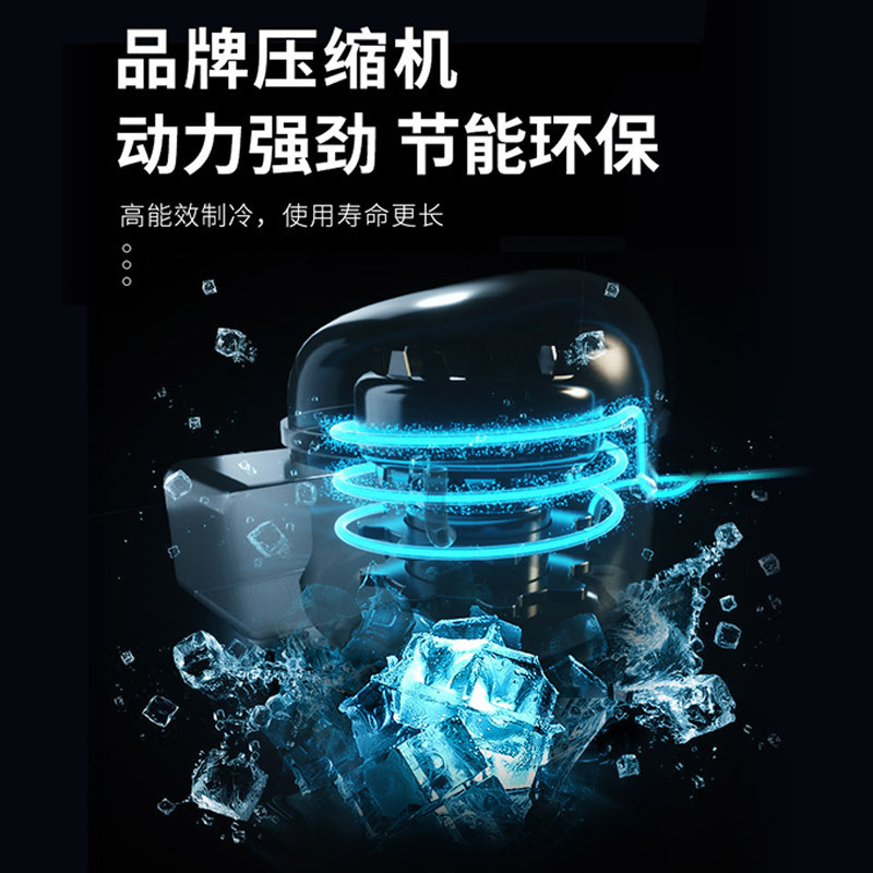 东贝展示柜商用冷藏冷冻双温HL-LC330Z保鲜啤酒柜超市饮料柜冰箱 酒吧KTV双门冷冻柜